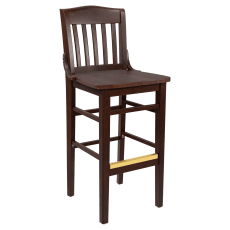 Premium US Made School House Wood Restaurant Bar Stool