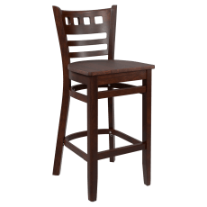 Premium US Made American Back Wood Restaurant Bar Stool