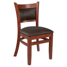 Premium Padded Back Wood Chair