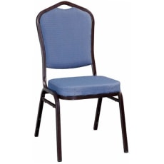 Metal Stack Chair - Copper Vein Frame with Blue 2011 Fabric