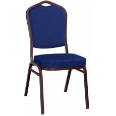 Metal Stack Chair - Copper Vein Frame with Blue 2024 Fabric