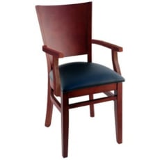 Premium US Made Tiffany Wood Chair With Arms