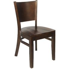 Beechwood Curved Plain Back Chair