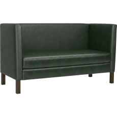Cerqona Plain Back Privacy Booth with Wood Legs