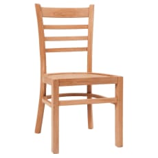 Ladder Back Natural Teak Wood Chair