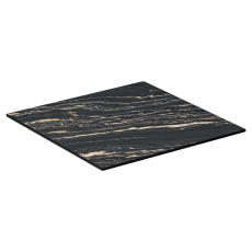 Midnight Marble Outdoor Resin Table Top with Phenolic Edge