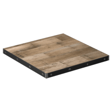Custom Laminate Table Top with Industrial Steel Edge