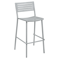 Ella Outdoor Bar Stool in Titanium Gray