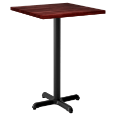 Premium Solid Wood Butcher Block Restaurant Table - Bar Height