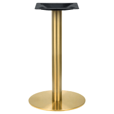 Gold Round Indoor / Outdoor Table Base - Standard Ht