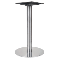 Round Stainless Steel Table Base - Standard Ht