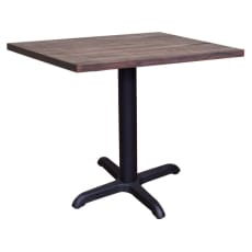 Industrial Series Restaurant Table with Black X Prong Base - 30" Ht