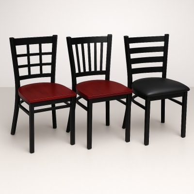 metal restaurant chairs