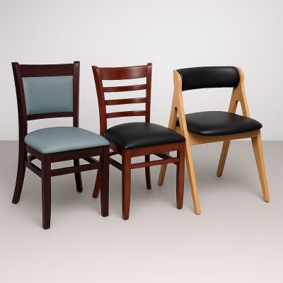 wood restaurant chairs