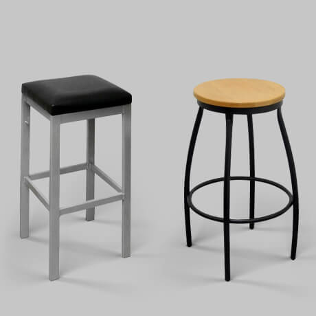 backless restaurant bar stools