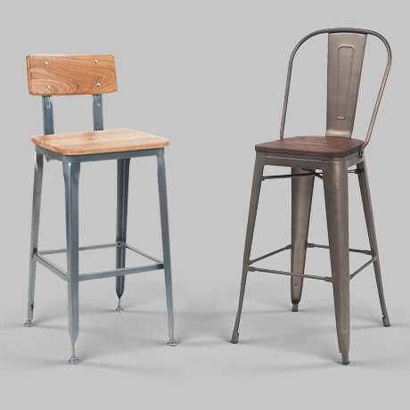 industrial restaurant bar stools