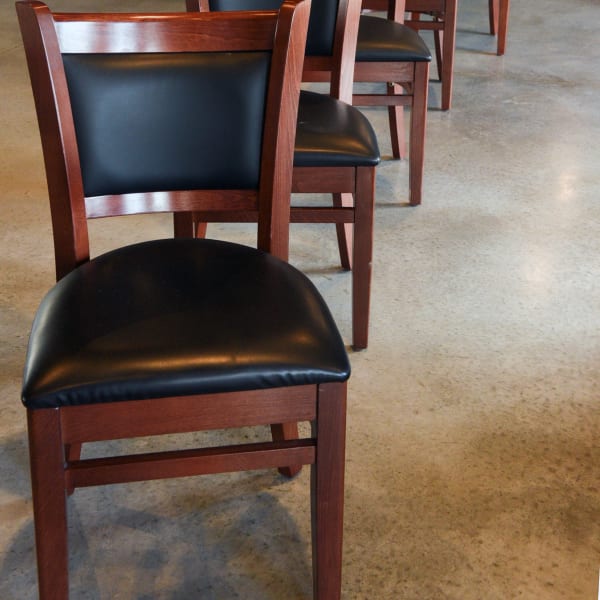 Padded Back Wood chair