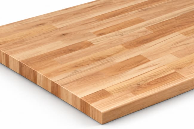 Eased edge solid wood restaurant table top