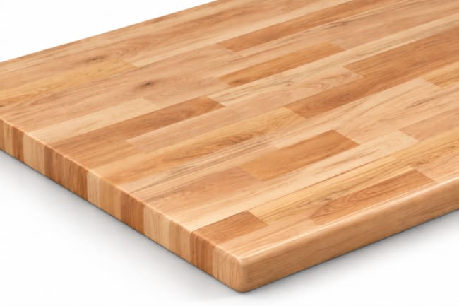 Bullnose edge solid wood restaurant table top