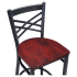 Metal Cross Back Bar Stool with bl-ws-ma