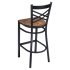 Metal Cross Back Bar Stool with bl-ws-rup