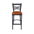 Metal Cross Back Bar Stool with bl-ws-wl