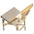 Aluminum Bamboo Patio Bar Stool With Black & Cream Rattan Thumbnail 6