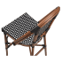 Aluminum Bamboo Patio Bar Stool With Black & White Rattan Thumbnail 6