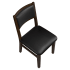 Stella Wood Chair with Padded Back Thumbnail 4