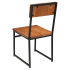 Indy Metal Chair with Wood Back Thumbnail 4