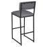 Indy Metal Bar Stool with Padded Back Thumbnail 4