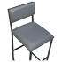 Indy Metal Bar Stool with Padded Back Thumbnail 5