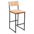 Indy Metal Bar Stool with Wood Back Thumbnail 1