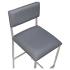 Indy Metal Bar Stool with Clear Coat Finish and Padded Back Thumbnail 5