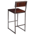 Industrial Series Metal Bar Stool with Wood Back Thumbnail 4