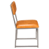 Indy Metal Chair with Clear Coat Finish and Padded Back Thumbnail 2