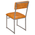 Indy Metal Chair with Clear Coat Finish and Padded Back Thumbnail 4