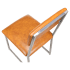 Indy Metal Chair with Clear Coat Finish and Padded Back Thumbnail 6