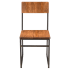 Industrial Series Metal Chair with a Wood Back Thumbnail 3