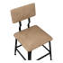 Massello Industrial Style Chair with Padded Back Thumbnail 5
