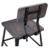 Massello Black Industrial Style Metal Chair With Wood Back Thumbnail 5
