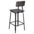 Massello Industrial Bar Stool with Wood Back Thumbnail 4