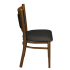 Metal Padded Back Chair with Premium Wood Look Finish Thumbnail 2