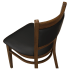 Metal Padded Back Chair with Premium Wood Look Finish Thumbnail 6