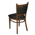Metal Padded Back Chair with Premium Wood Look Finish Thumbnail 4