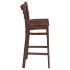 Ladder Back Metal Bar Stool with Wood Look Thumbnail 3