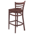 Ladder Back Metal Bar Stool with Wood Look Thumbnail 4