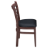 Ladder Back Metal Chair With Wood Look Thumbnail 3