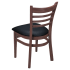 Ladder Back Metal Chair With Wood Look Thumbnail 4