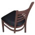 Ladder Back Metal Chair With Wood Look Thumbnail 6